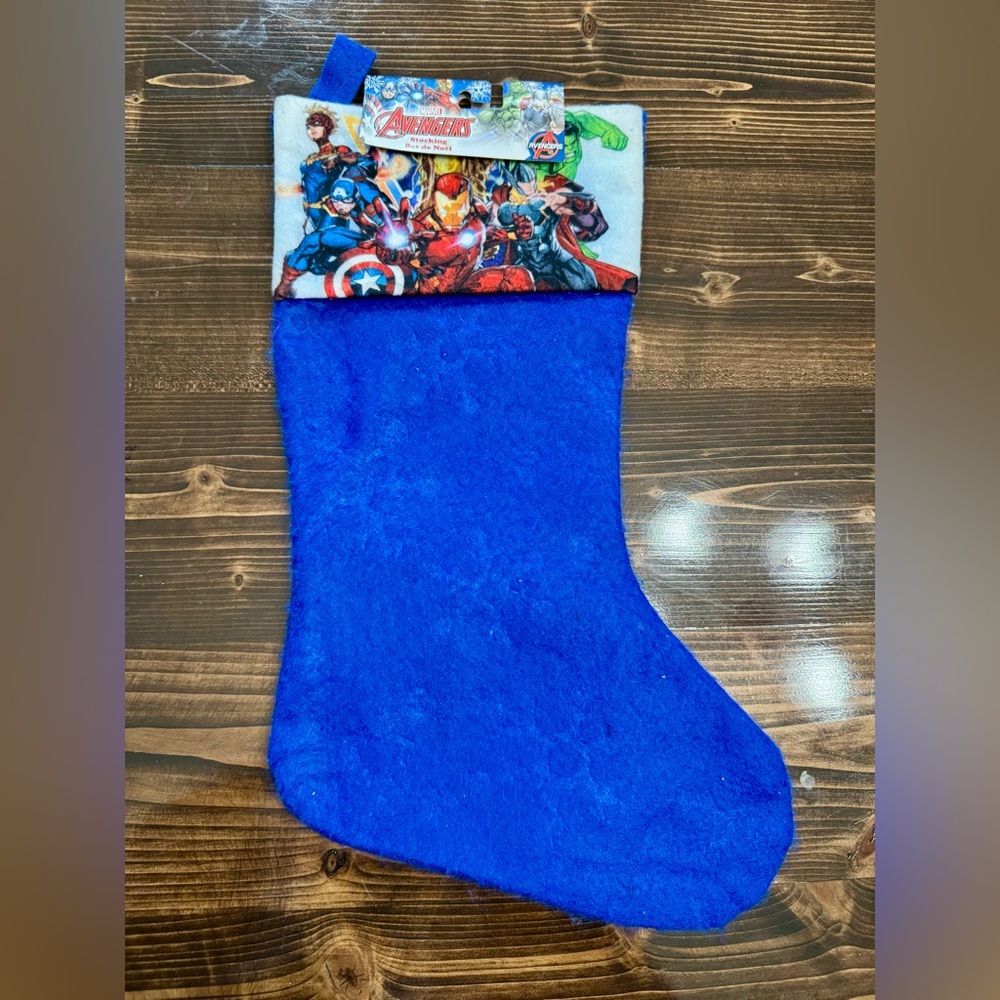 Marvel‎ Avengers Blue Christmas Stocking NWT